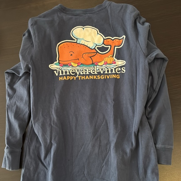 Vineyard Vines Blue Long Sleeve Tee - Picture 4 of 4